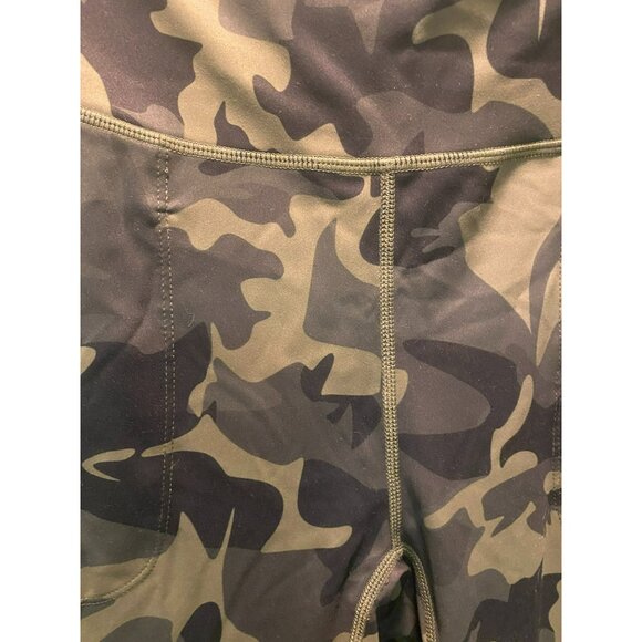 Camo Print Womens Active Leggings M with Pockets - Picture 3 of 7